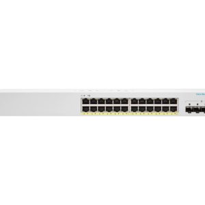 Cisco CBS220-24P-4G-EU — Коммутатор смарт 24x 10/100/1000 (195W PoE) + 4x GE SFP