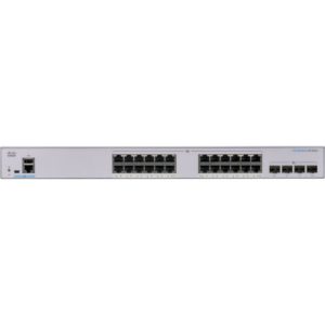 Cisco CBS250-24P-4G-EU — Коммутатор управляемый L3 24xGbE 4xSFP 56 Гбит/с PoE бюджет PoE 195 Вт