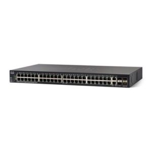 Cisco SG350X-48PV-K9-EU — Коммутатор управляемый L3 48xGbE 2xSFP+ combo 2xSFP+ 176 Гбит/с PoE бюджет PoE 740 Вт